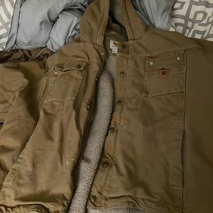 Selling carhartt jacket 4xl brown